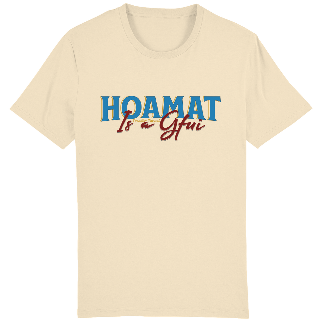 Bayerisches Herren T-Shirt Hoamat is a Gfui - blau/rot - Grantler Gwand
