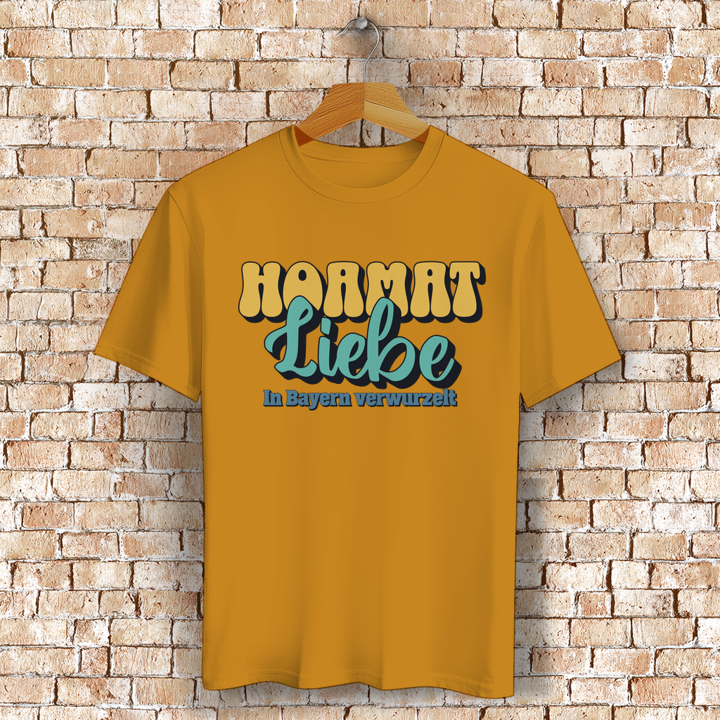 Bayerisches T-Shirt Unisex - Hoamat Liebe - Grantler Gwand