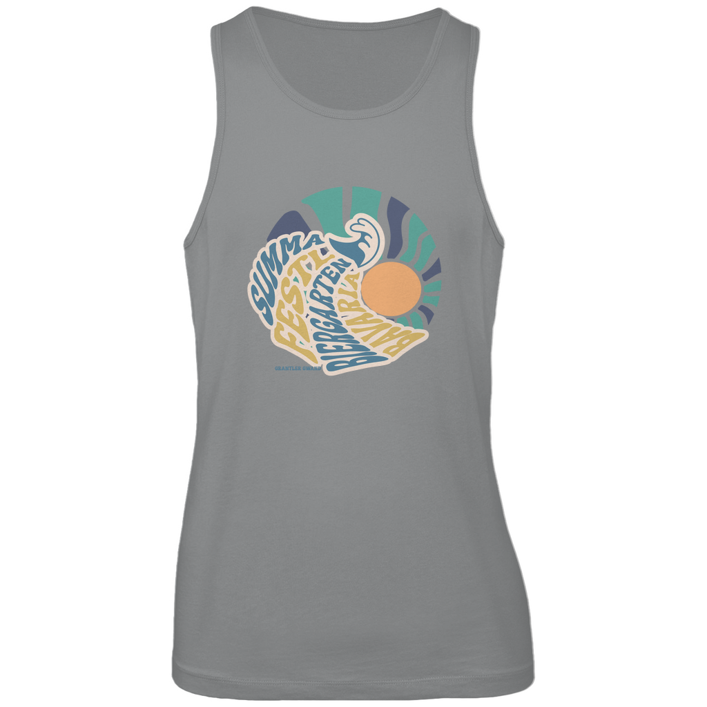 Bayerisches Herren Premium Tank Top Summa, Festl, Biergarten, Bavaria - blau/gold - Grantler Gwand