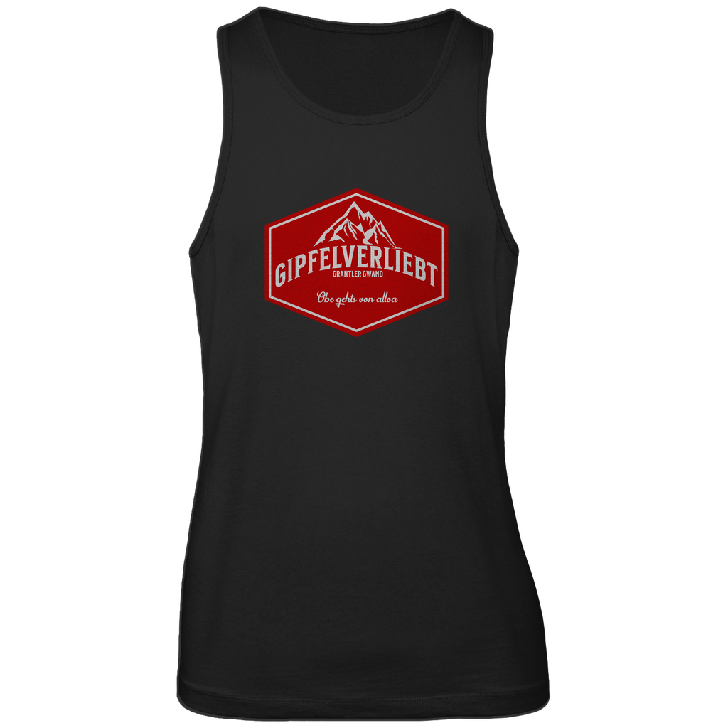 Bayerisches Herren Premium Tank Top Gipfelverliebt Wappen- rot - Grantler Gwand