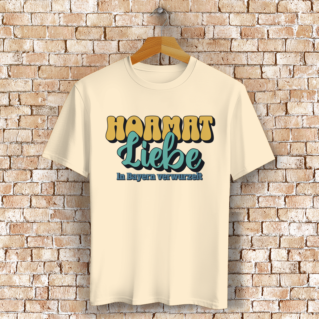 Bayerisches T-Shirt Unisex - Hoamat Liebe - Grantler Gwand