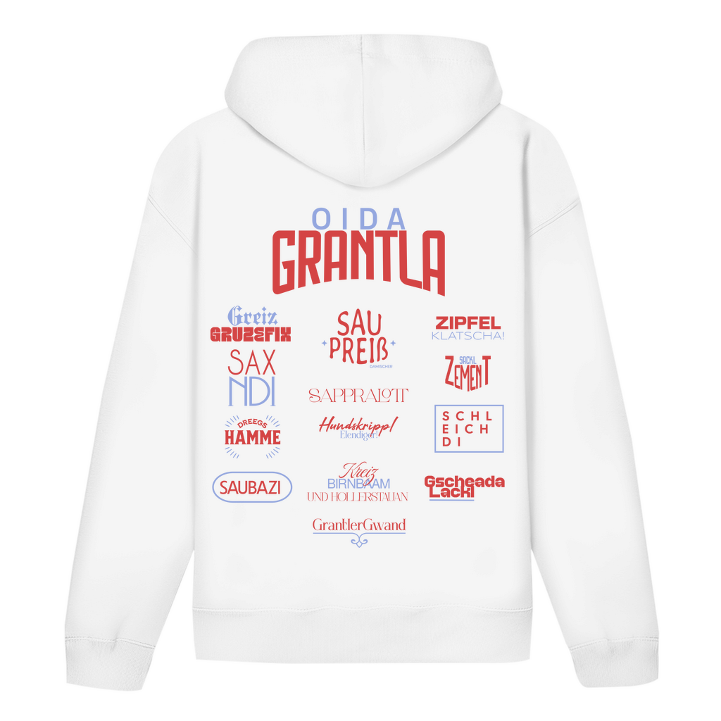 Bayerischer Unisex Hoodie - Oida Grantla Fluchhoodie Rot - Grantler Gwand