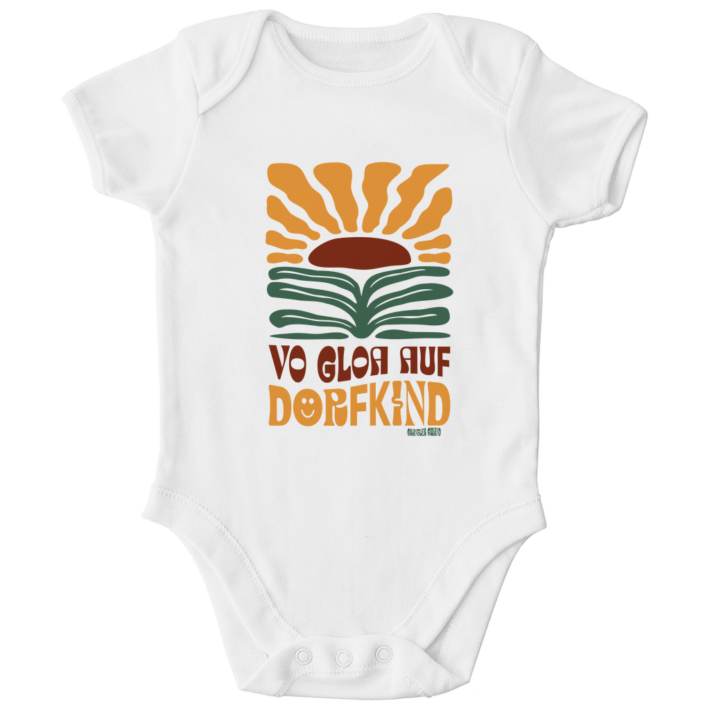 Bayerischer Baby Bio Body Vo Gloa auf Dorfkind - Grantler Gwand