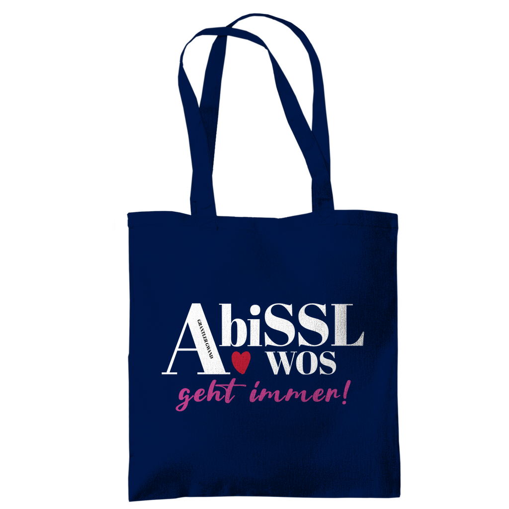 Bayerische Tragetasche A bissl wos geht immer - pink - Grantler Gwand