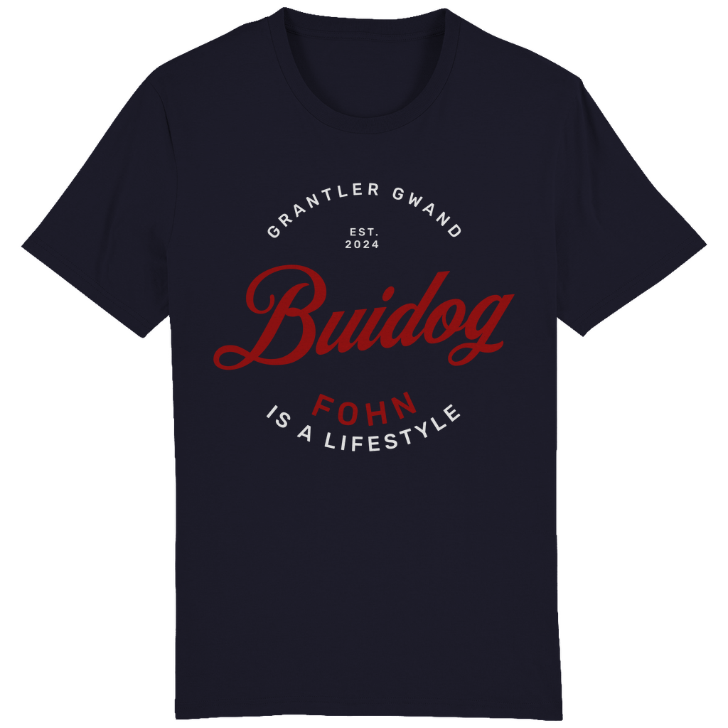 Bayerisches Herren T-Shirt Buidog fohn - rot - Grantler Gwand