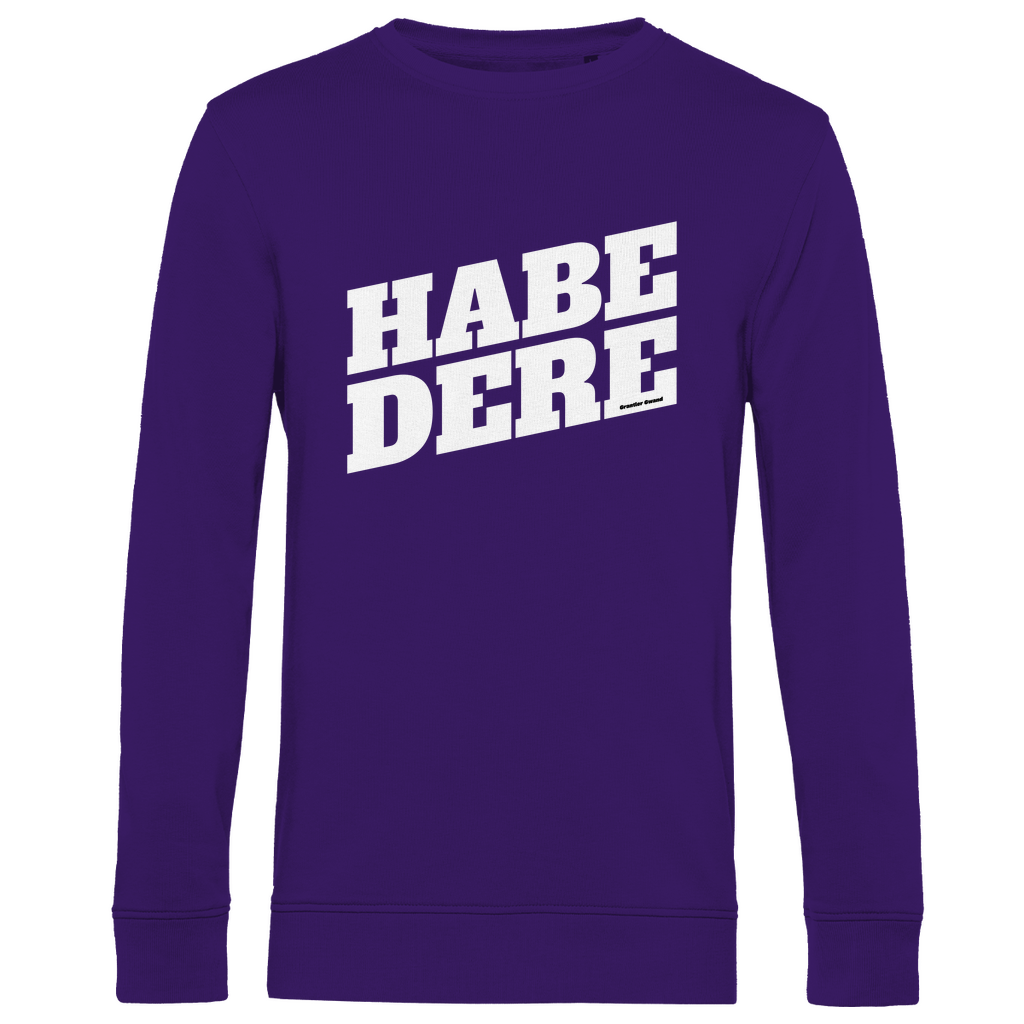 Herren Premium Bio Sweatshirt Habe dere - weiß