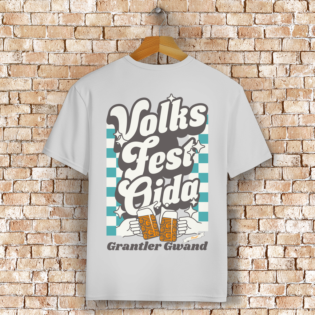 Bayerisches T-Shirt Unisex - Volksfest Oida - Grantler Gwand
