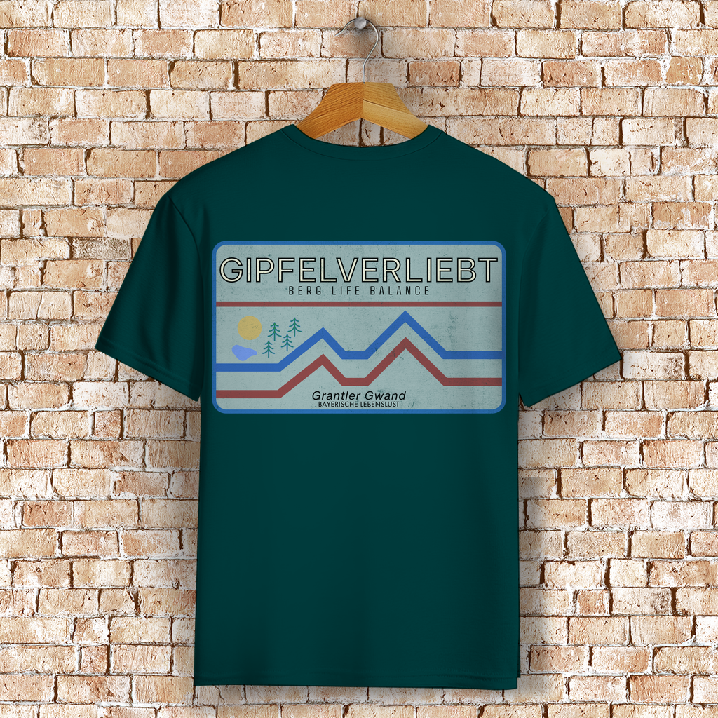 Bayerisches T-Shirt Unisex - Gipfelverliebt - Grantler Gwand