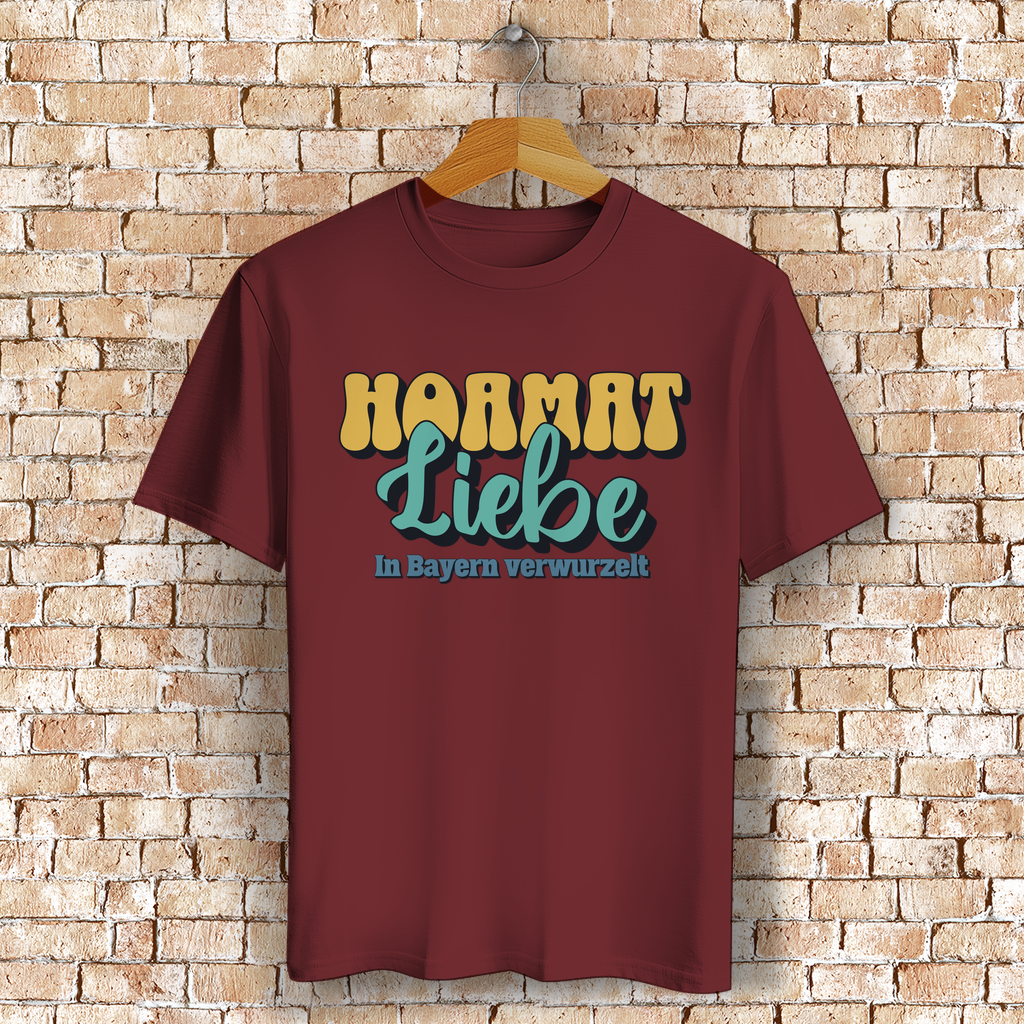 Bayerisches T-Shirt Unisex - Hoamat Liebe - Grantler Gwand