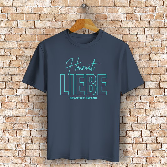 Bayerisches T-Shirt Unisex - Hoamat Liebe - Grantler Gwand