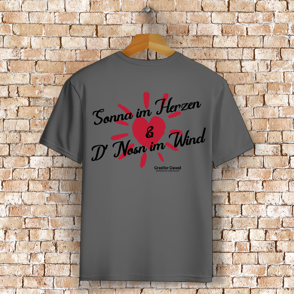 Bayerisches T-Shirt Unisex - Sonna im Herzen - Grantler Gwand