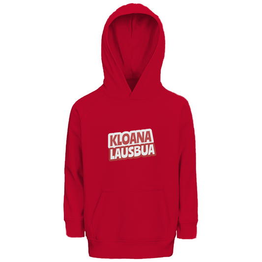 Bayerischer Kinder Premium Bio Hoodie Kloana Lausbua - rot - Grantler Gwand