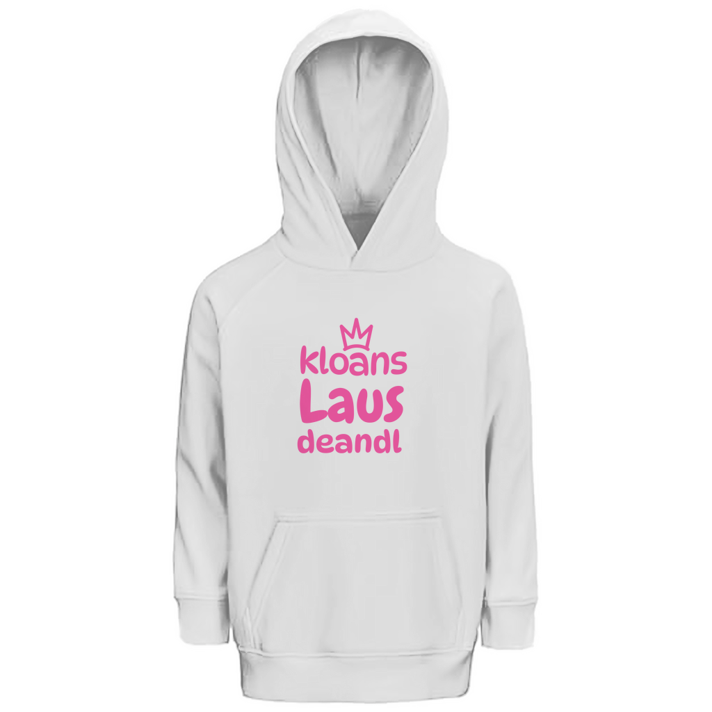 Bayerischer Kinder Premium Bio Hoodie Kloans Lausdeandl - pink - Grantler Gwand