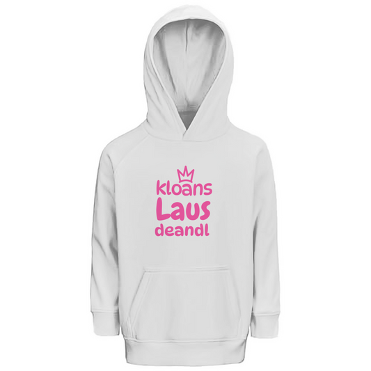 Bayerischer Kinder Premium Bio Hoodie Kloans Lausdeandl - pink - Grantler Gwand