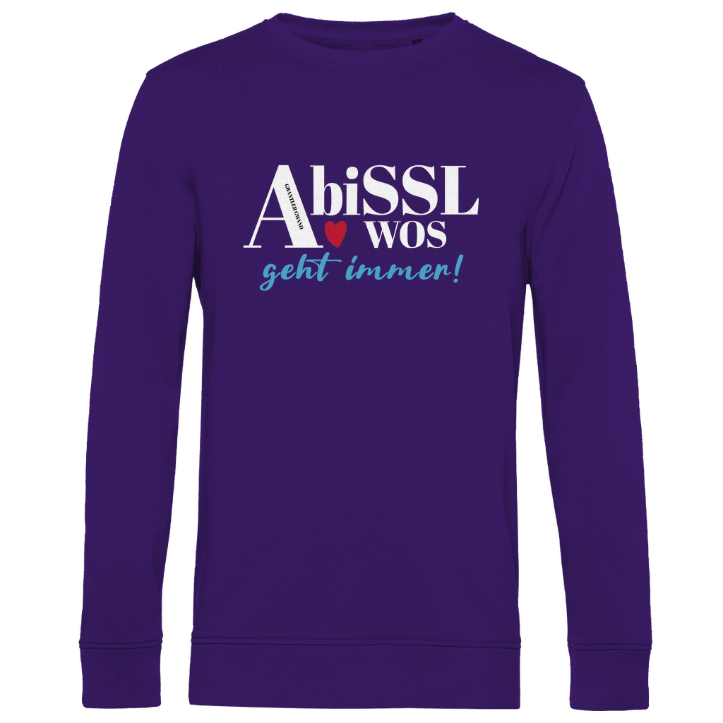 Herren Premium Bio Sweatshirt A bissl wos geht immer - blau