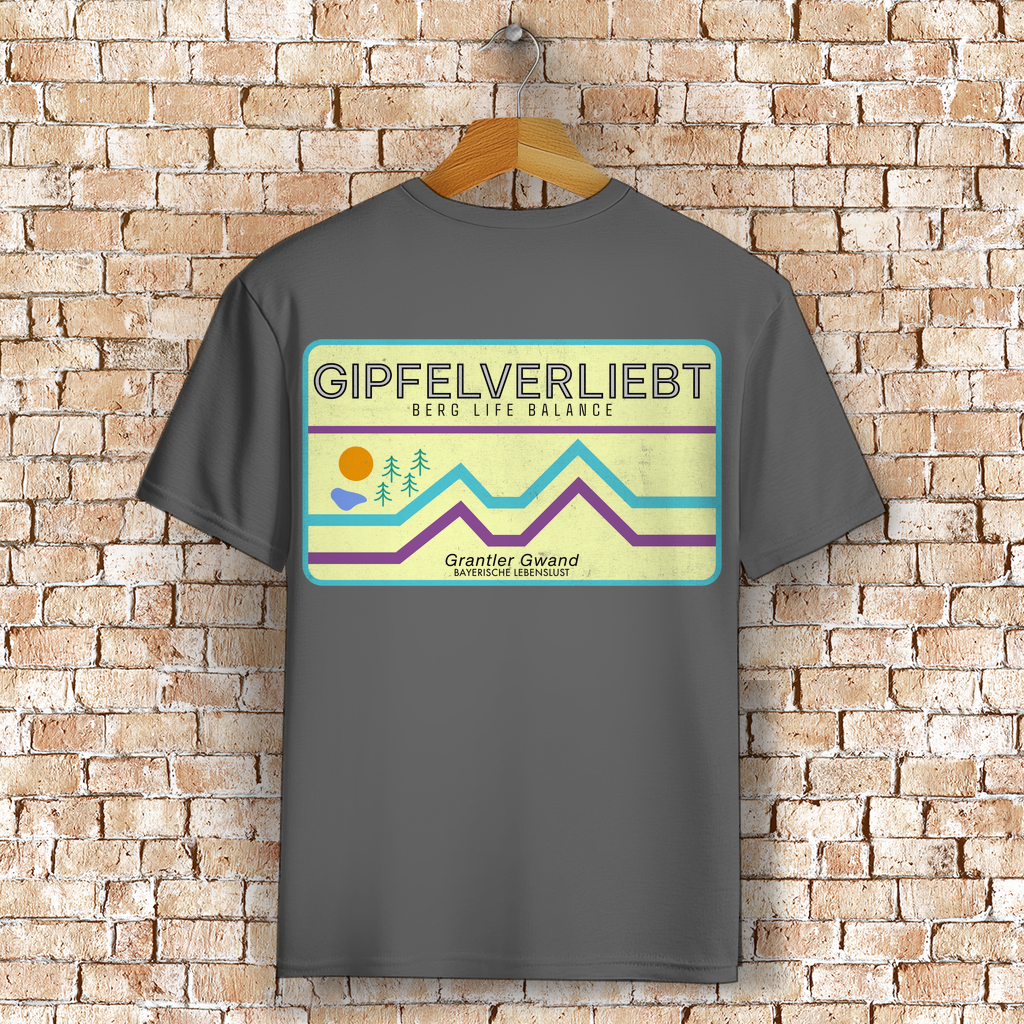 Bayerisches T-Shirt Unisex - Gipfelverliebt - Grantler Gwand