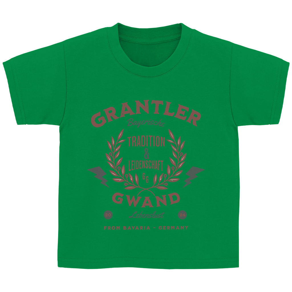 Bayerisches Kinder T-Shirt - Tradition & Leidenschaft Rot - Grantler Gwand