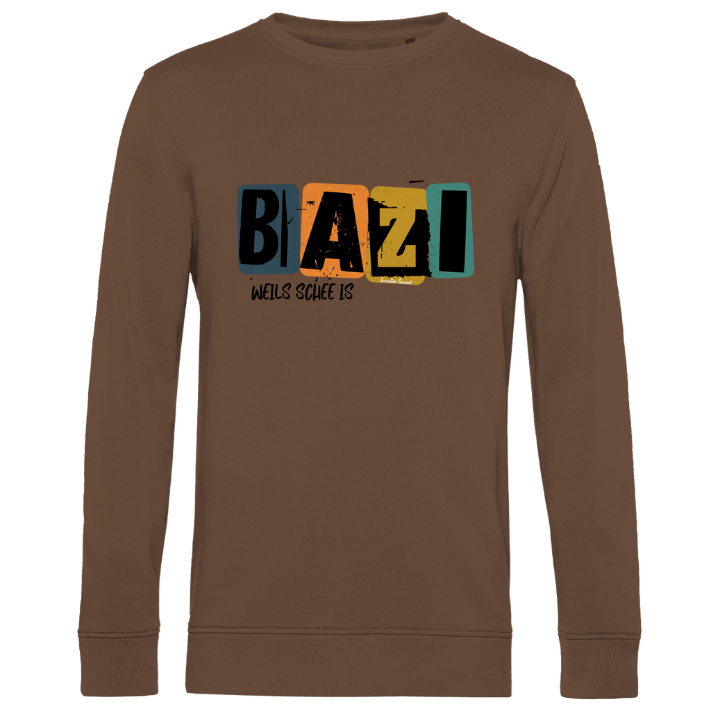 Herren Premium Bio Sweatshirt Bazi, weils schee is