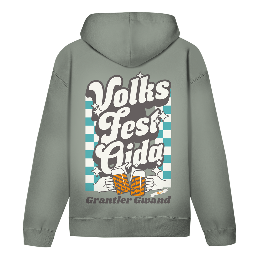 Bayerischer Hoodie Unisex - Volksfest Oida - Grün - Grantler Gwand