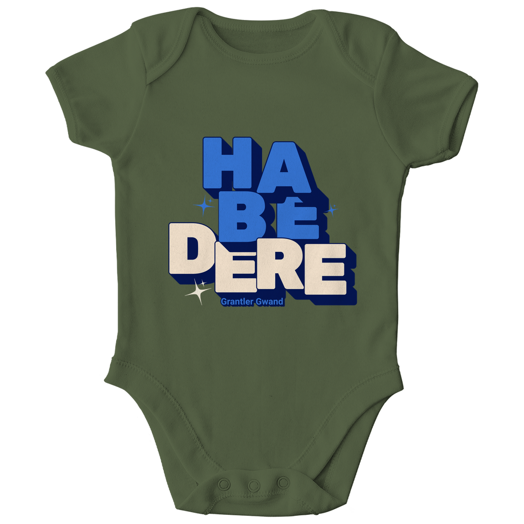 Bayerischer Bio Baby Body - Habe dere - blau - Grantler Gwand
