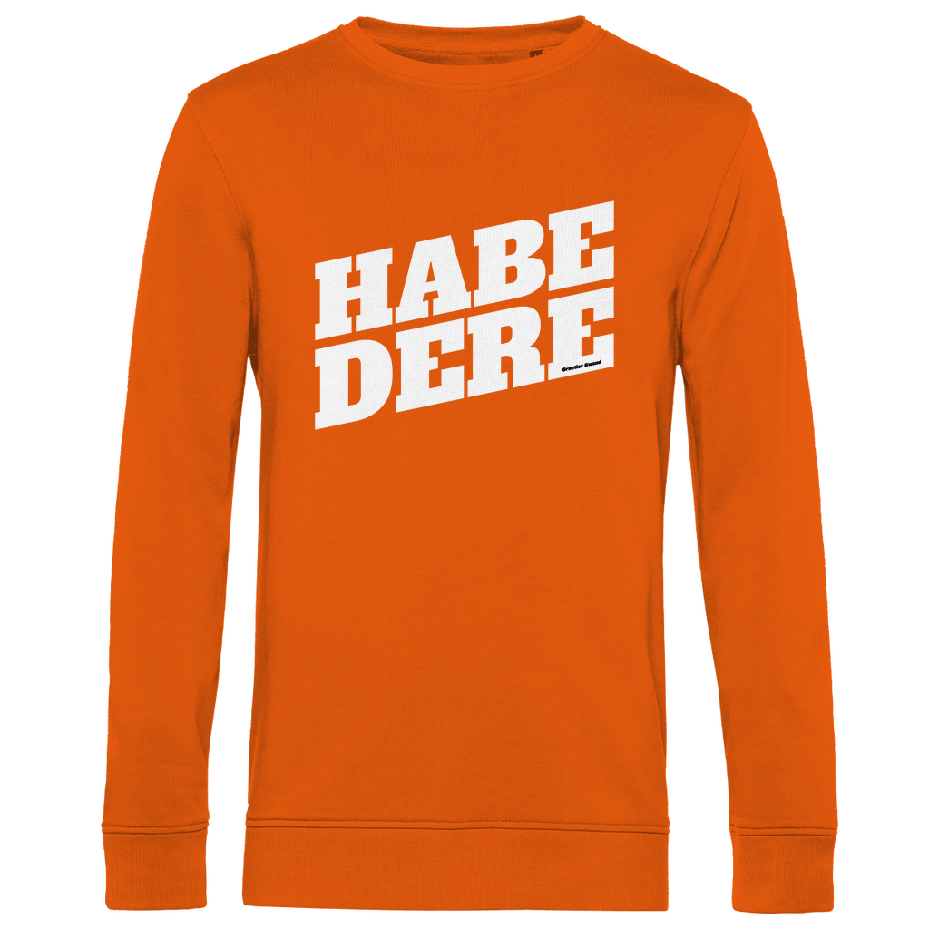 Herren Premium Bio Sweatshirt Habe dere - weiß