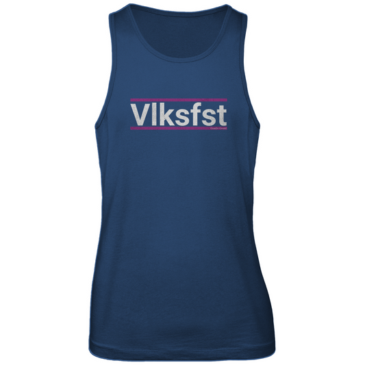 Bayerisches Herren Premium Tank Top Vlksfst - lila/weiß - Grantler Gwand