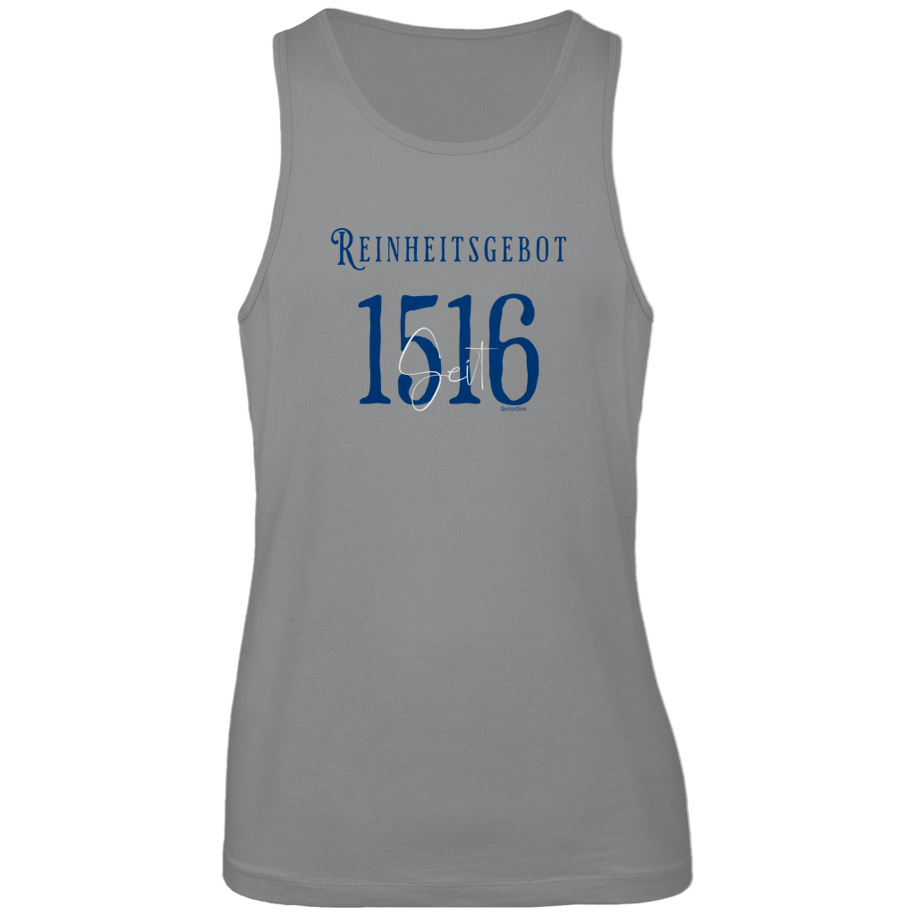 Bayerisches Herren Premium Tank Top Reinheitsgebot seit 1516 - blau/weiß - Grantler Gwand