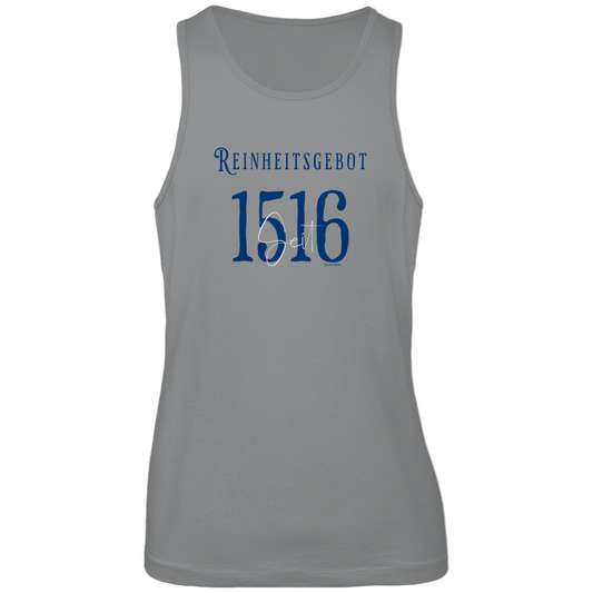 Bayerisches Herren Premium Tank Top Reinheitsgebot seit 1516 - blau/weiß - Grantler Gwand