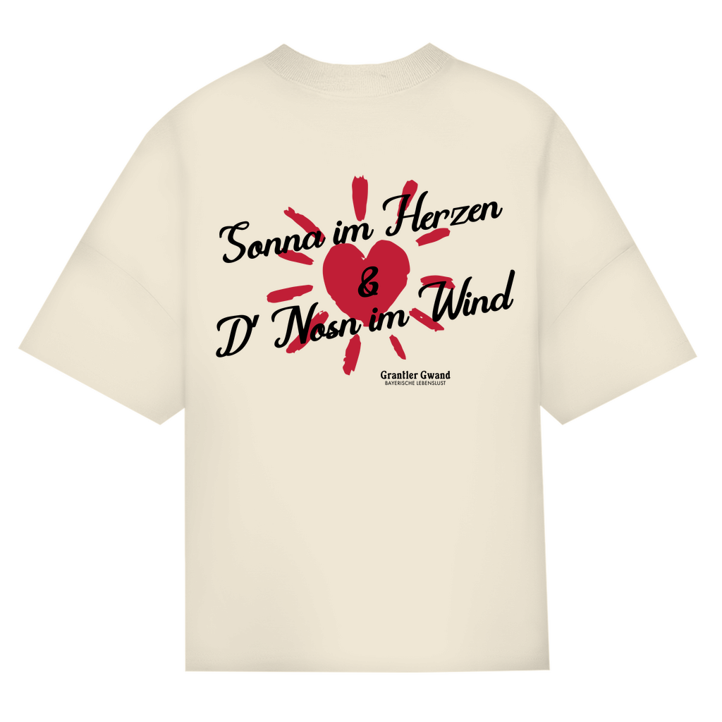 Bayerisches Oversize T-Shirt Unisex - Sonna im Herzen - Grantler Gwand