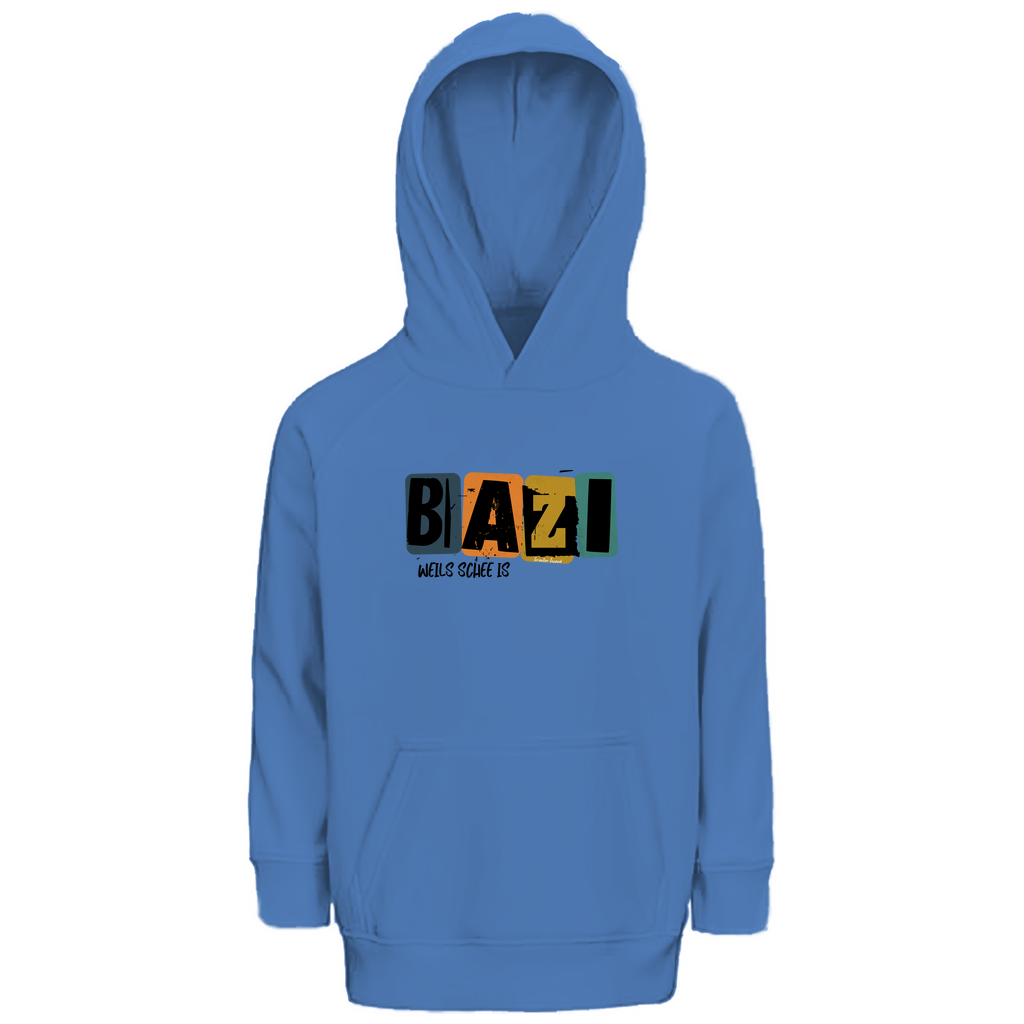 Bayerischer Kinder Premium Bio Hoodie Bazi, weils schee is - Grantler Gwand