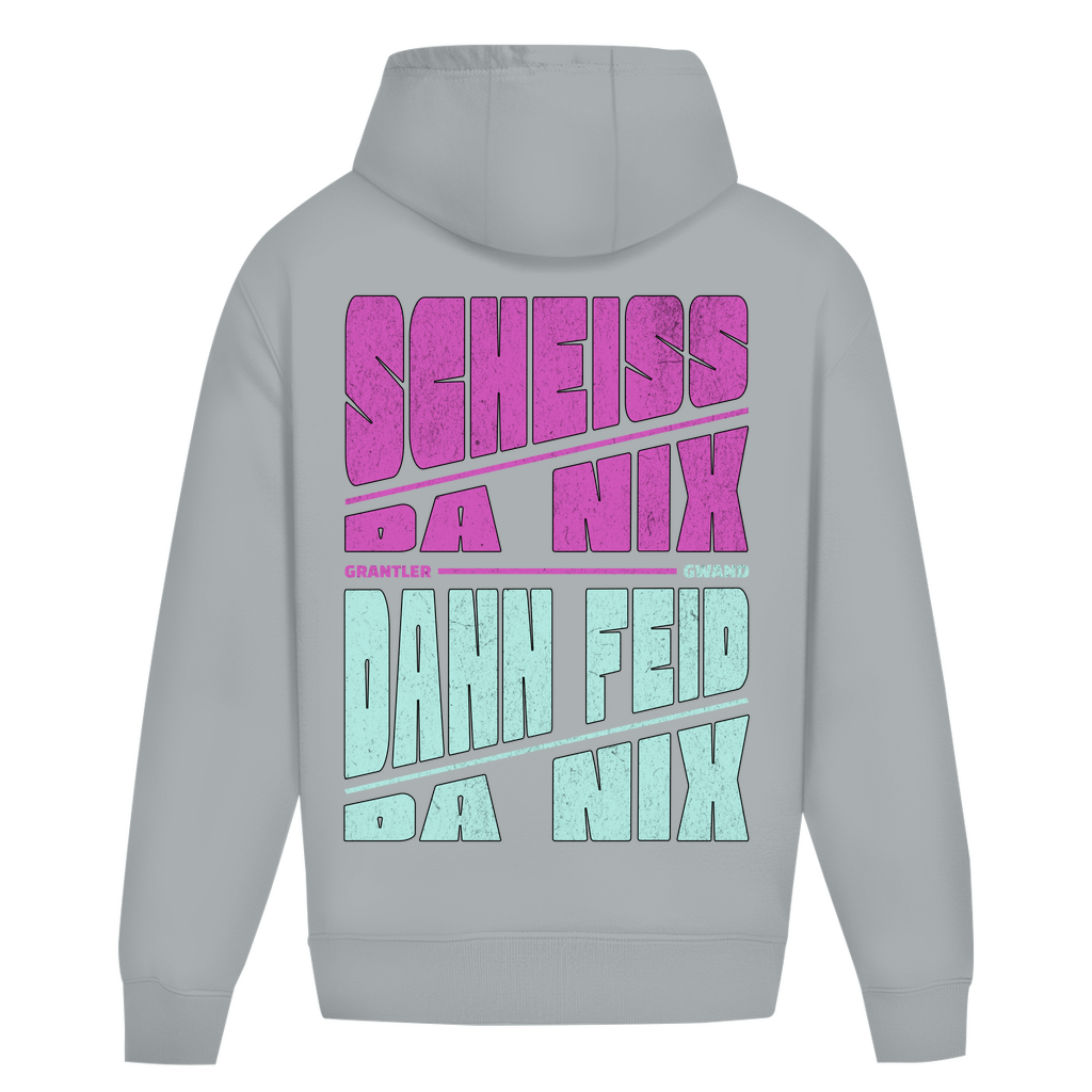 Bayerischer Heavy Oversize Hoodie Unisex - Scheiss da nix dann feid da nix - Grantler Gwand