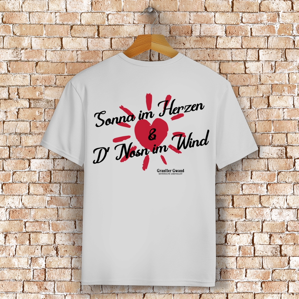 Bayerisches T-Shirt Unisex - Sonna im Herzen - Grantler Gwand