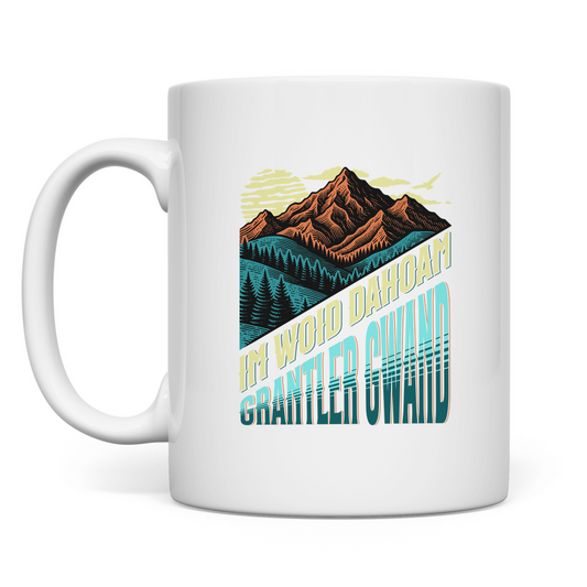 Tasse Im Woid dahoam - grün