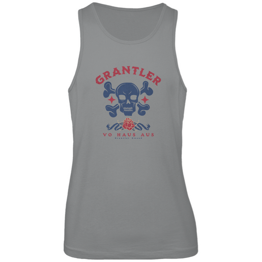 Bayerisches Herren Premium Tank Top Grantler vo Haus aus - rot/blau - Grantler Gwand