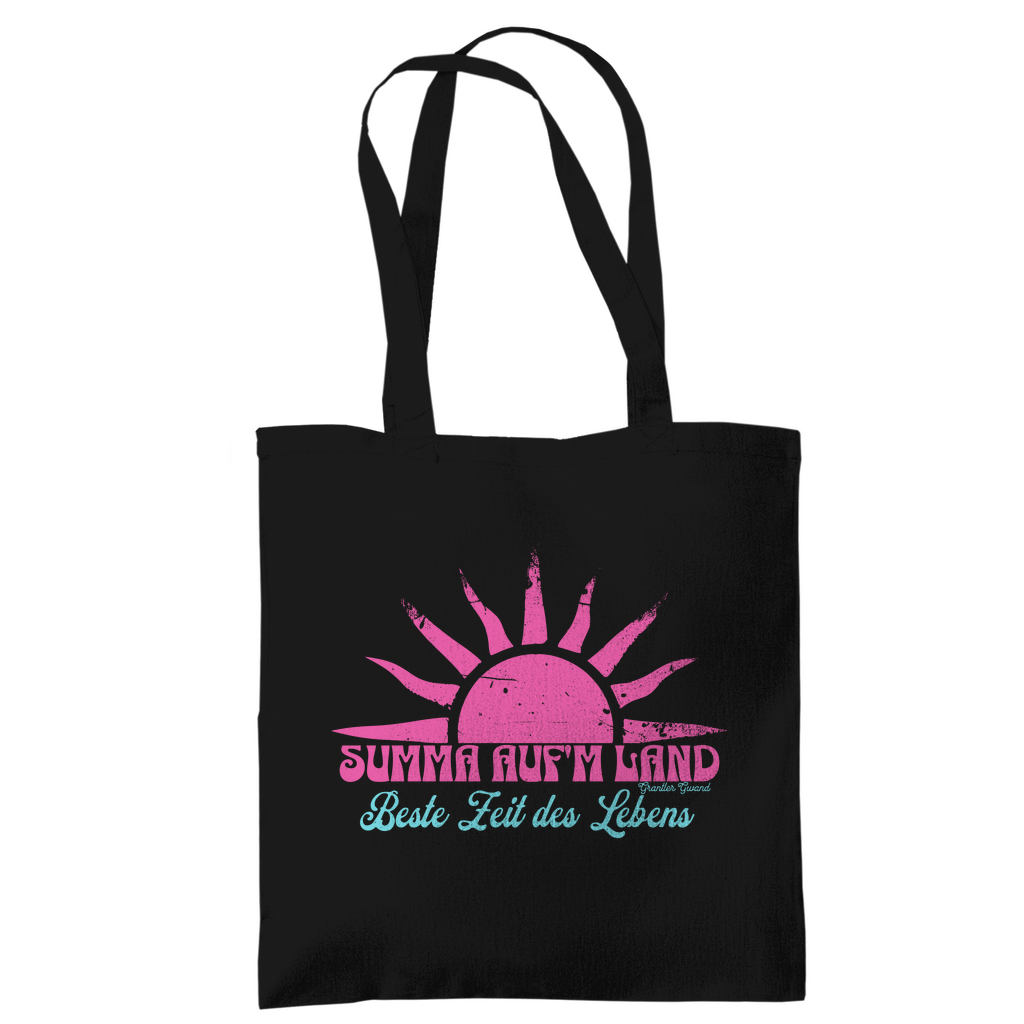 Bayerische Tragetasche - Summa auf´m Land - pink/mint - Grantler Gwand