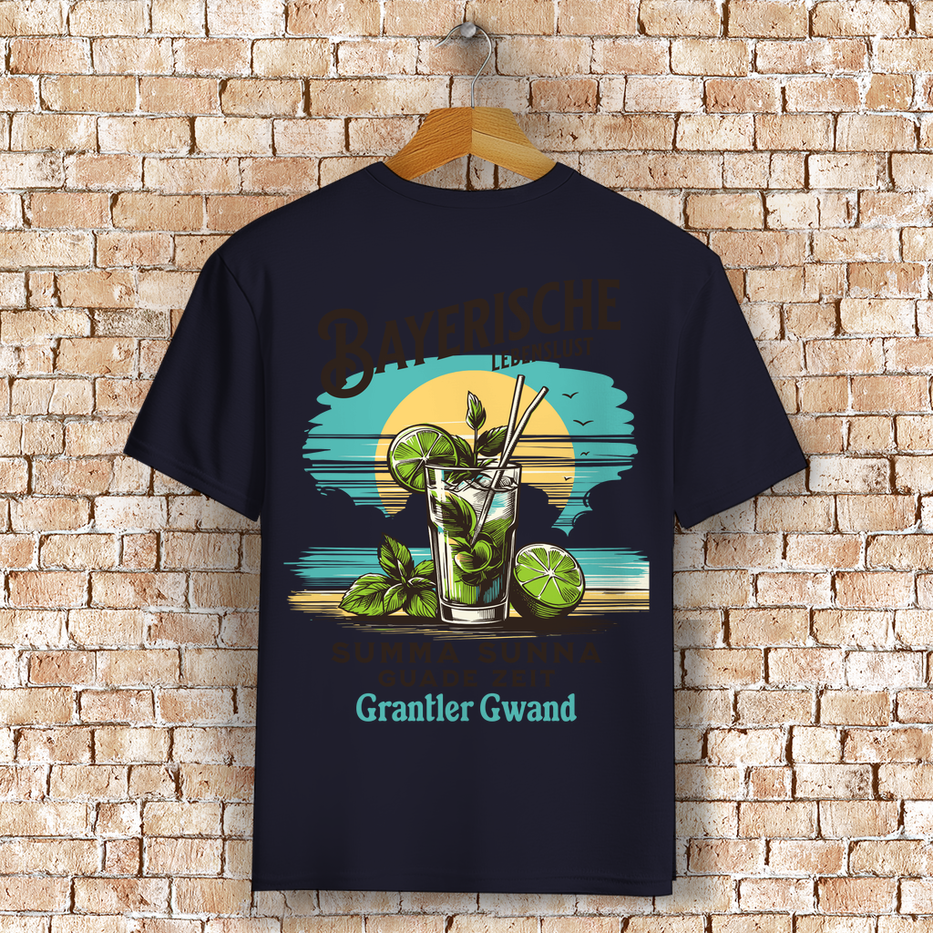 Bayerisches T-Shirt Unisex - Bayerische Lebenslust - Grantler Gwand