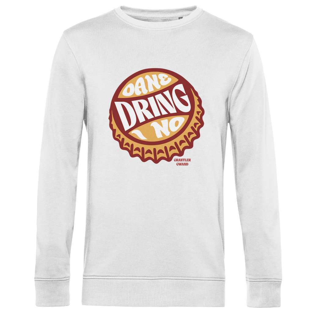 Herren Premium Bio Sweatshirt Oane dring i no - orange/rot