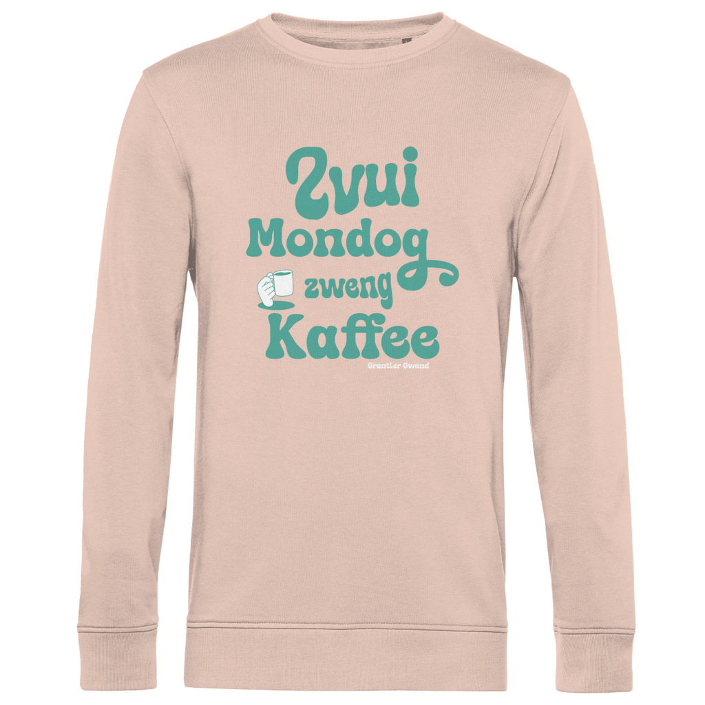 Herren Premium Bio Sweatshirt Zvui Mondog, zweng Kaffee - grün