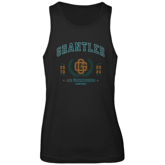 Bayerisches Herren Premium Tank Top Grantler aus Überzeugung - grün/gold - Grantler Gwand