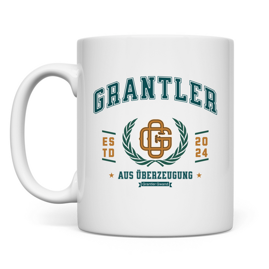 Tasse Grantler aus Überzeugung - grün/gold