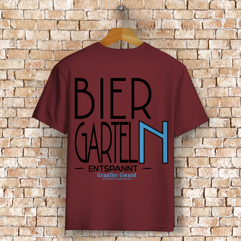 Bayerisches T-Shirt Unisex - Biergarteln entspannt - Grantler Gwand
