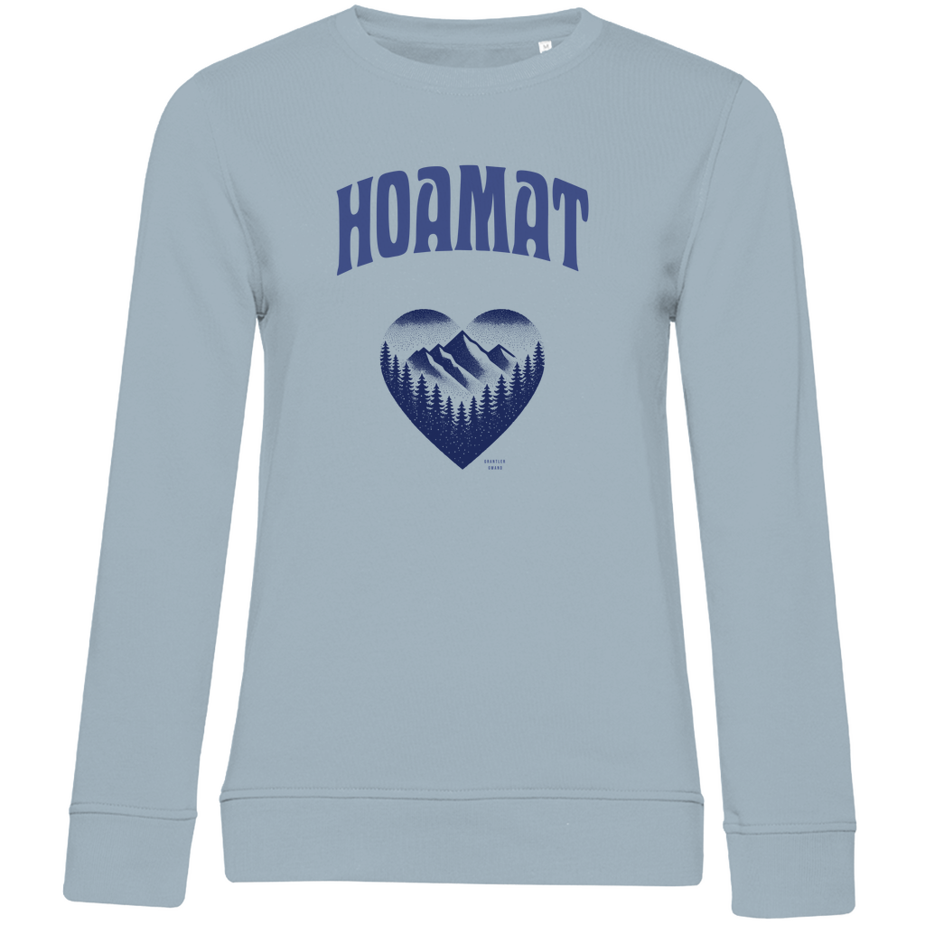Damen Premium Bio Sweatshirt Hoamat - blau