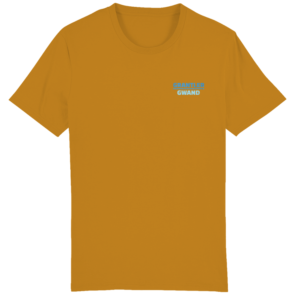 Bayerisches Herren T-Shirt Scheiss da nix, dann feid da nix - blau - - Front- und Backprint!