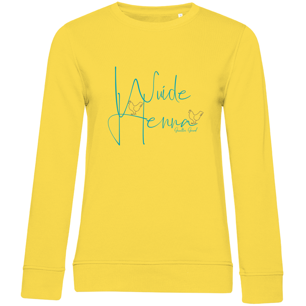 Damen Premium Bio Sweatshirt wuide Henna - blau