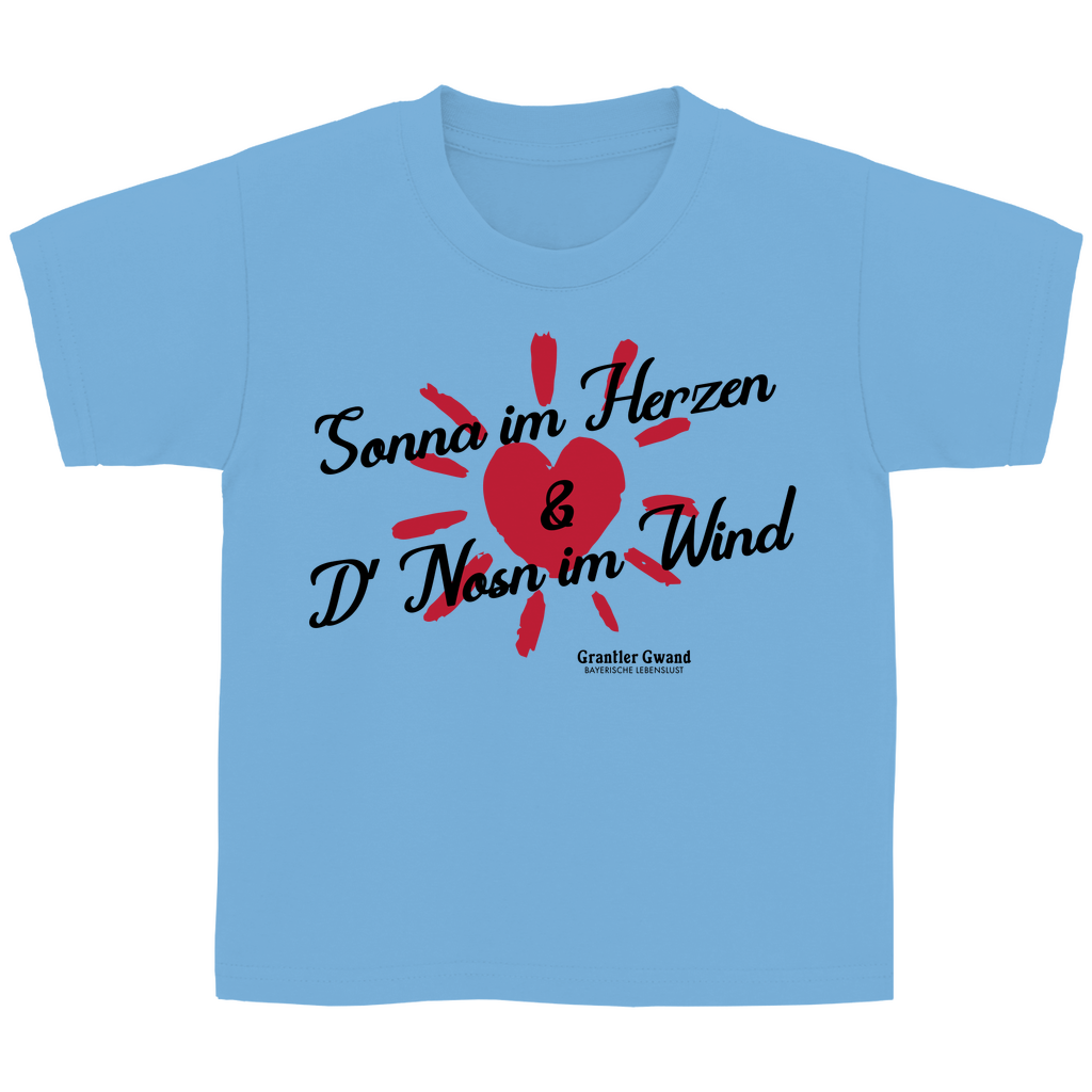 Bayerisches Kinder T-Shirt - Sonna im Herzen - Grantler Gwand