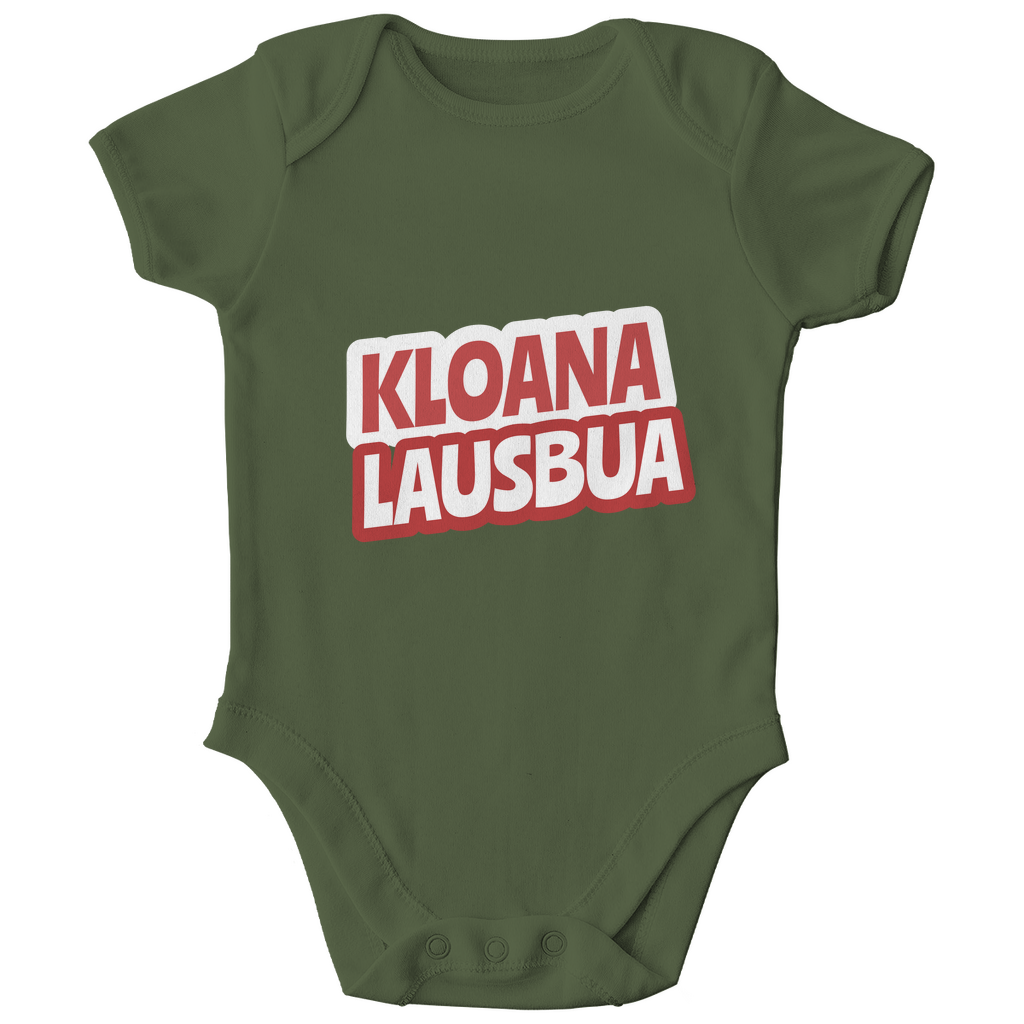 Bayerischer Baby Bio Body Kloana Lausbua - rot - Grantler Gwand