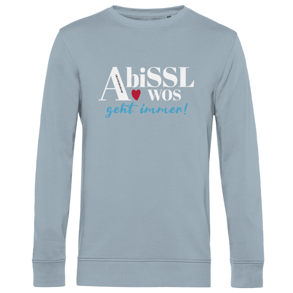 Herren Premium Bio Sweatshirt A bissl wos geht immer - blau