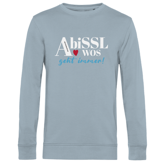 Herren Premium Bio Sweatshirt A bissl wos geht immer - blau