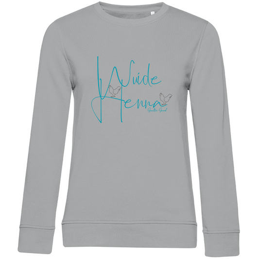 Damen Premium Bio Sweatshirt wuide Henna - blau