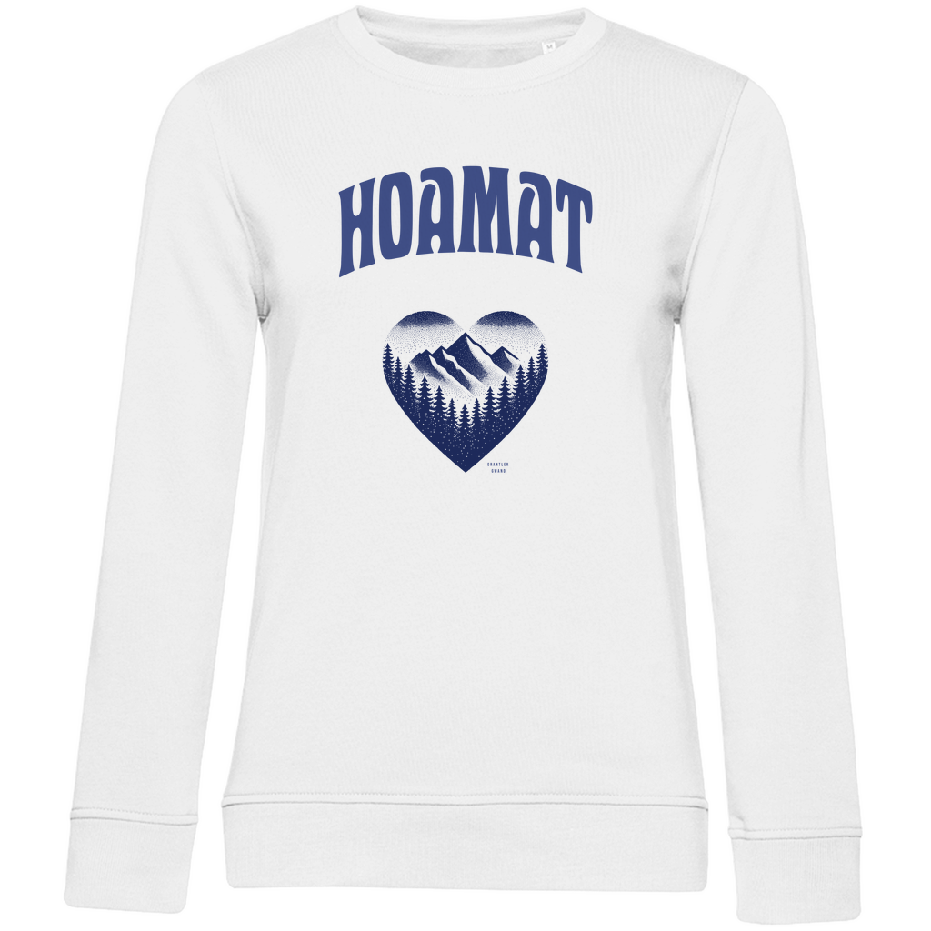 Damen Premium Bio Sweatshirt Hoamat - blau